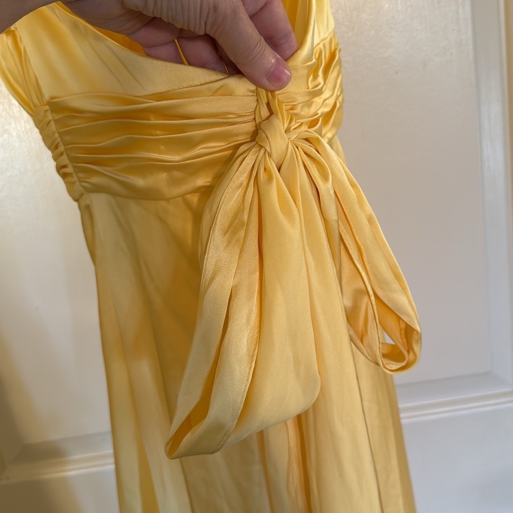 Mac Duggal Sunlit Yellow Maxi Dress - Picture 9 of 13